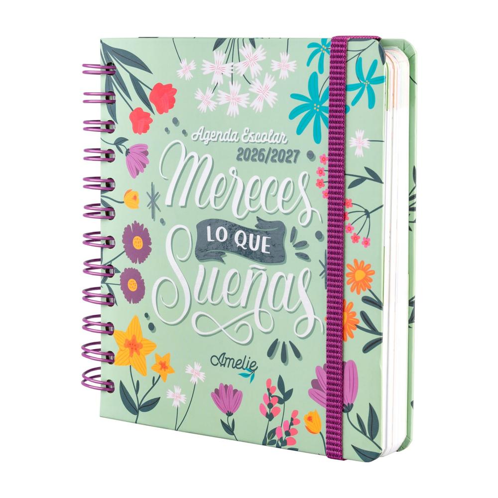 Grupo Erik - Amelie 2026/2027 Day Per Page M 11 Months Academic School Diary - Multicolours